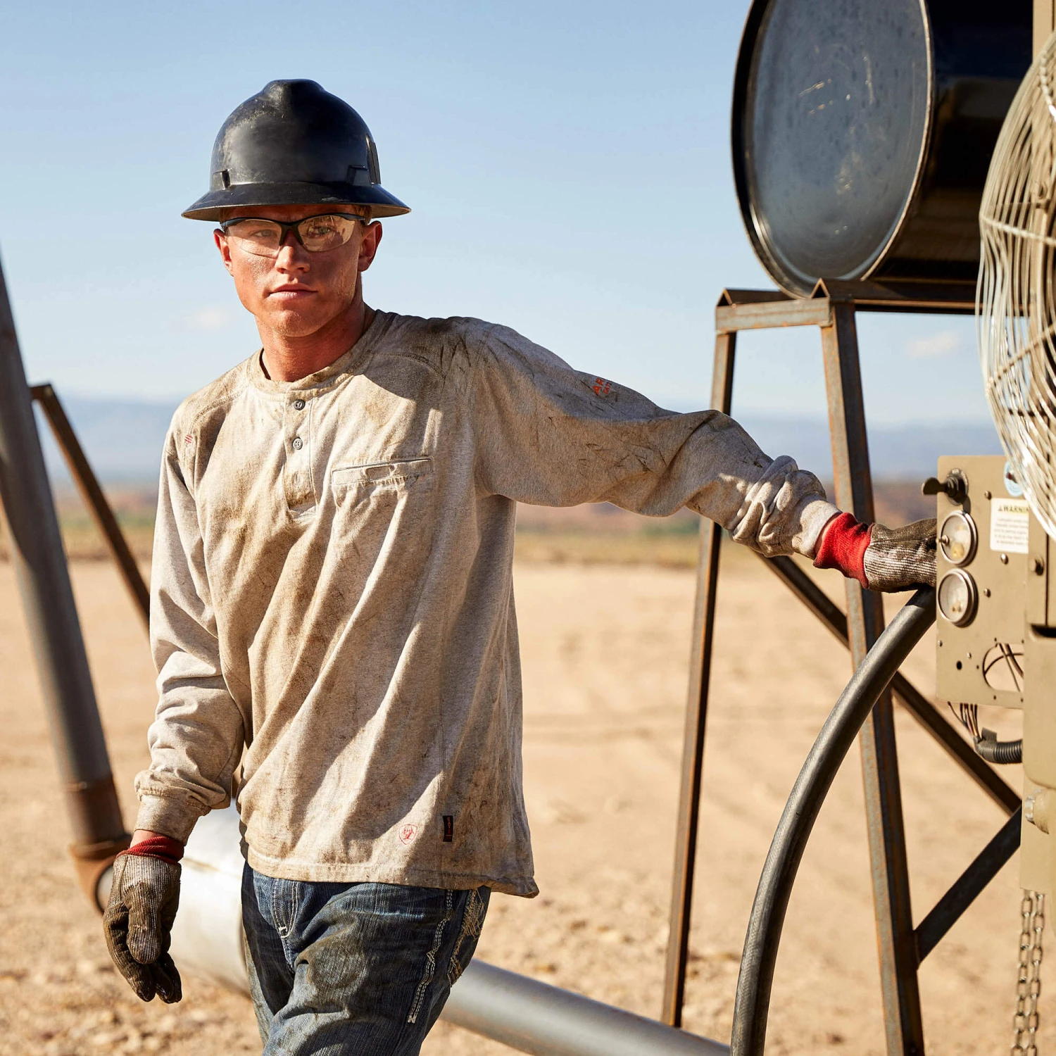 10022599 Men's Flame Resistant Air Henley T-Shirt By Ariat 3 10022599 Men's Flame Resistant Air Henley T-Shirt By Ariat - Image 3