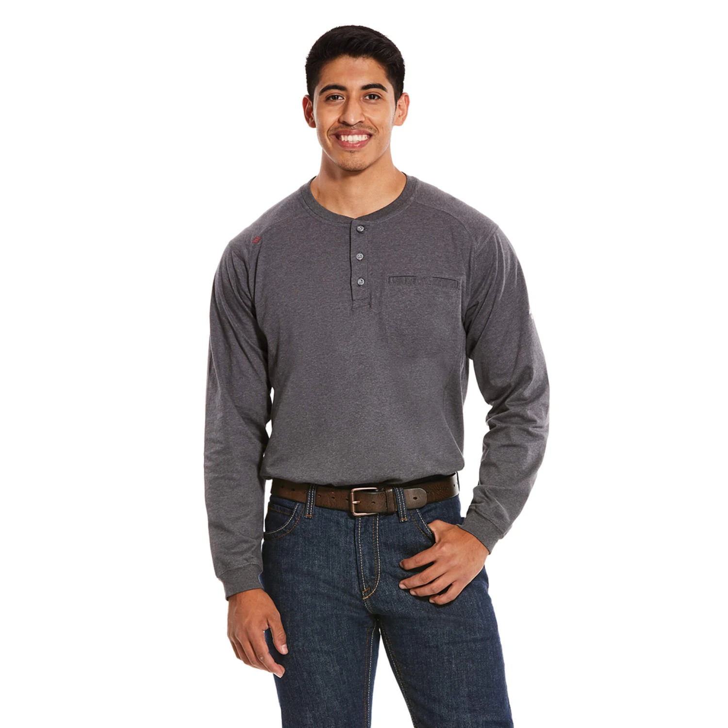 10027889 Men's Flame Resistant Air Henley By Ariat 1 10027889 Men's Flame Resistant Air Henley By Ariat