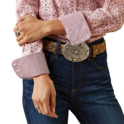 10043475 Women's Wrinkle Resist Kirby Stretch Shirt By Ariat 15 10043475 Women's Wrinkle Resist Kirby Stretch Shirt By Ariat -Western Cowboy Equipment Store 10043475 02