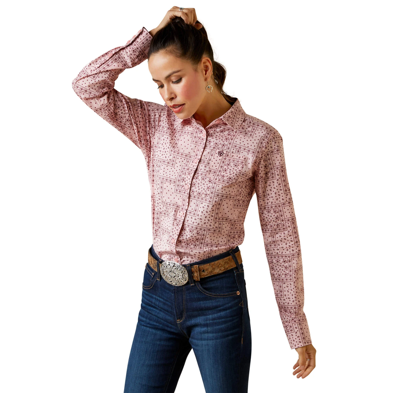 10043475 Women's Wrinkle Resist Kirby Stretch Shirt By Ariat 1 10043475 Women's Wrinkle Resist Kirby Stretch Shirt By Ariat