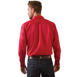 10043567 Men's Team Logo Twill Fitted Shirt By Ariat -Western Cowboy Equipment Store 10043567 back