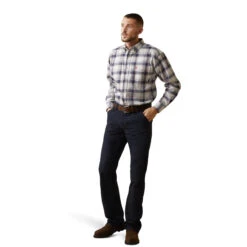 10043743 Men's Flame Resistant Chiseled Work Shirt By Ariat 7 10043743 Men's Flame Resistant Chiseled Work Shirt By Ariat -Western Cowboy Equipment Store 10043743 full