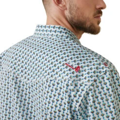 10043751 Men's Dillinger Flame Resistant Retro Fit Snap Work Shirt By Ariat -Western Cowboy Equipment Store 10043751 01