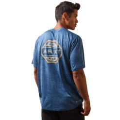 10043769 Men's Charger Stamp T-Shirt By Ariat -Western Cowboy Equipment Store 10043769 back