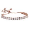 Bc3873rg Squarely A Rose Gold Tennis Bolo Bracelet By Montana Silversmiths