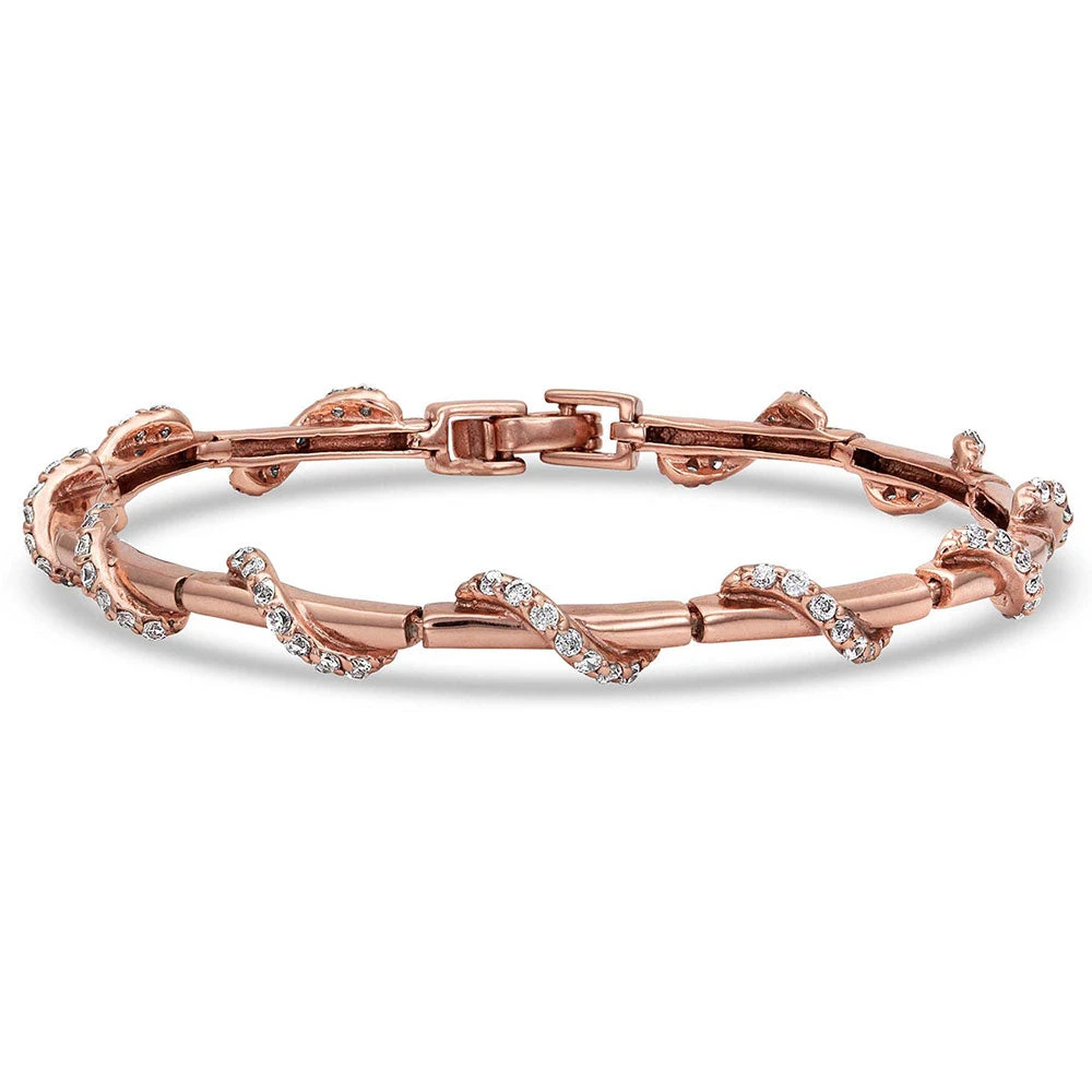Montana Silversmiths Bc4155rg Twisting Rose Gold Bracelet By Montana Silversmith 1 Montana Silversmiths Bc4155rg Twisting Rose Gold Bracelet By Montana Silversmith