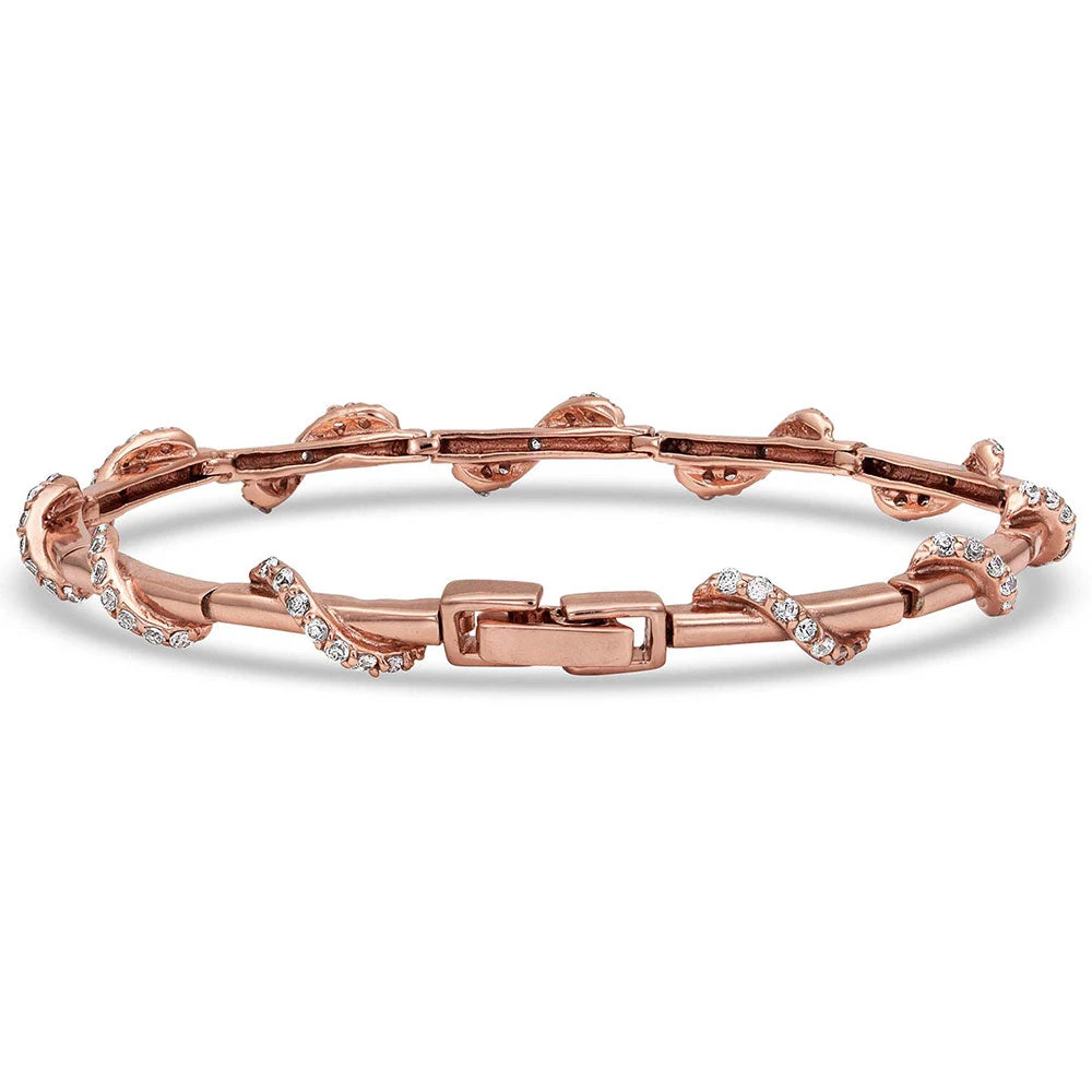 Montana Silversmiths Bc4155rg Twisting Rose Gold Bracelet By Montana Silversmith 2 Montana Silversmiths Bc4155rg Twisting Rose Gold Bracelet By Montana Silversmith - Image 2