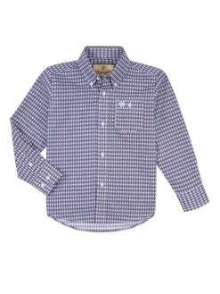 Bgb871m Boy's Long Sleeve Button Shirt By Wrangler -Western Cowboy Equipment Store BGB871M LF01 RWLL PRD