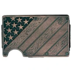 Crcard6blb All American Bronze Credit Card Holder By Montana Silversmiths -Western Cowboy Equipment Store CRCARD6BLB
