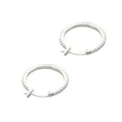 Er3875 Classic Medium Hoop Earrings By Montana Silversmiths 5 Er3875 Classic Medium Hoop Earrings By Montana Silversmiths -Western Cowboy Equipment Store ER3875 alt2