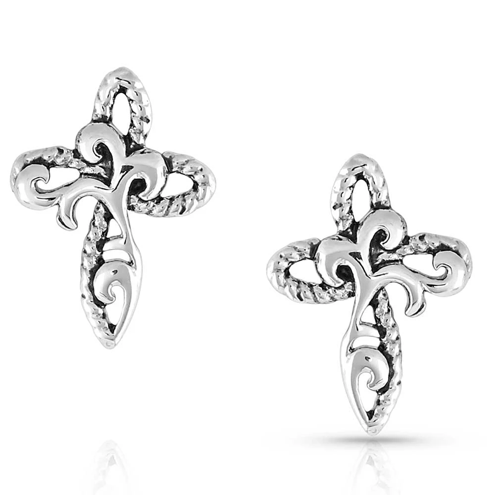 Er5185 Hold Steady Faith Cross Earrings By Montana Silversmiths 1 Er5185 Hold Steady Faith Cross Earrings By Montana Silversmiths