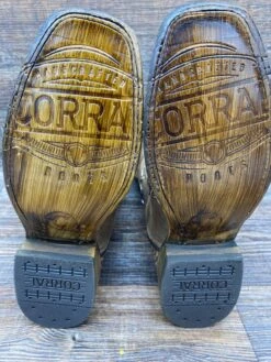 A3815 Women's Square Toe With Woven Barbed Wire Design By Corral -Western Cowboy Equipment Store IMG 3031