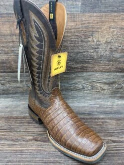 10034030 Men’s Double Down Genuine Caiman Square Toe By Ariat