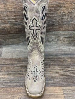 A1197 Ladies Brown/Black Wing & Cross By Corral -Western Cowboy Equipment Store IMG 3313