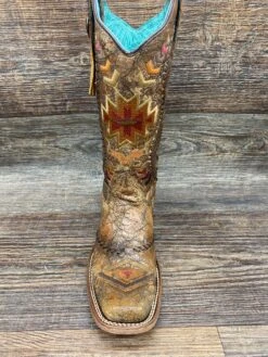 C2915-1 Women's Whip Stitch Square Toe Western Boot By Corral -Western Cowboy Equipment Store IMG 3329