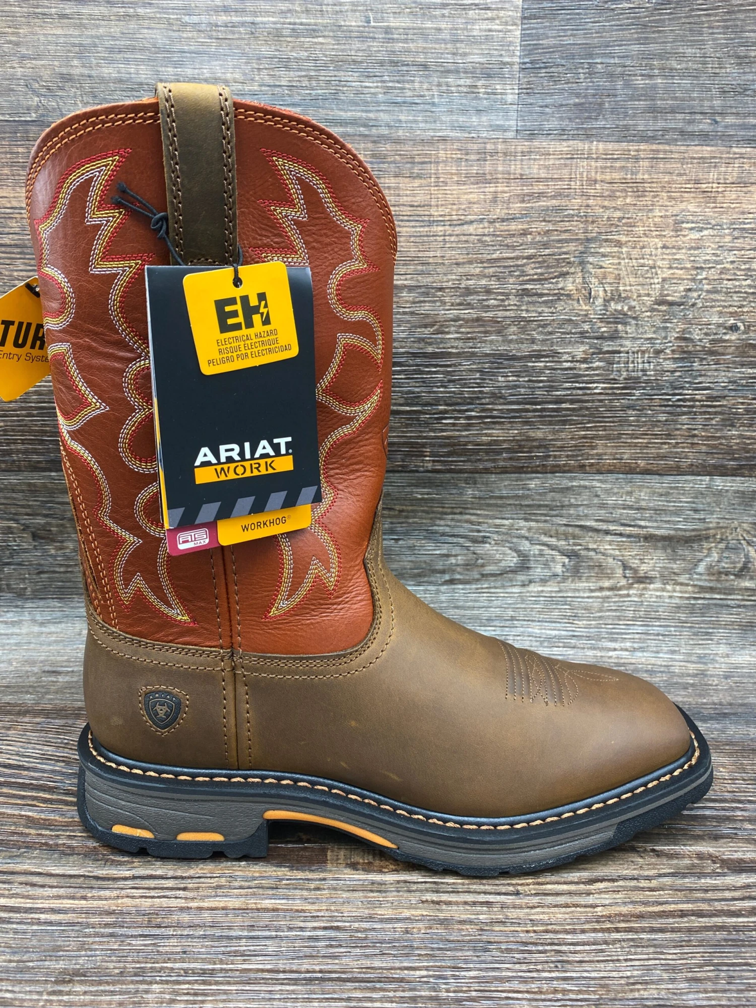 10005888 Men's Soft Toe Workhog Wide Square Toe Work Boot By Ariat 2 10005888 Men's Soft Toe Workhog Wide Square Toe Work Boot By Ariat - Image 2