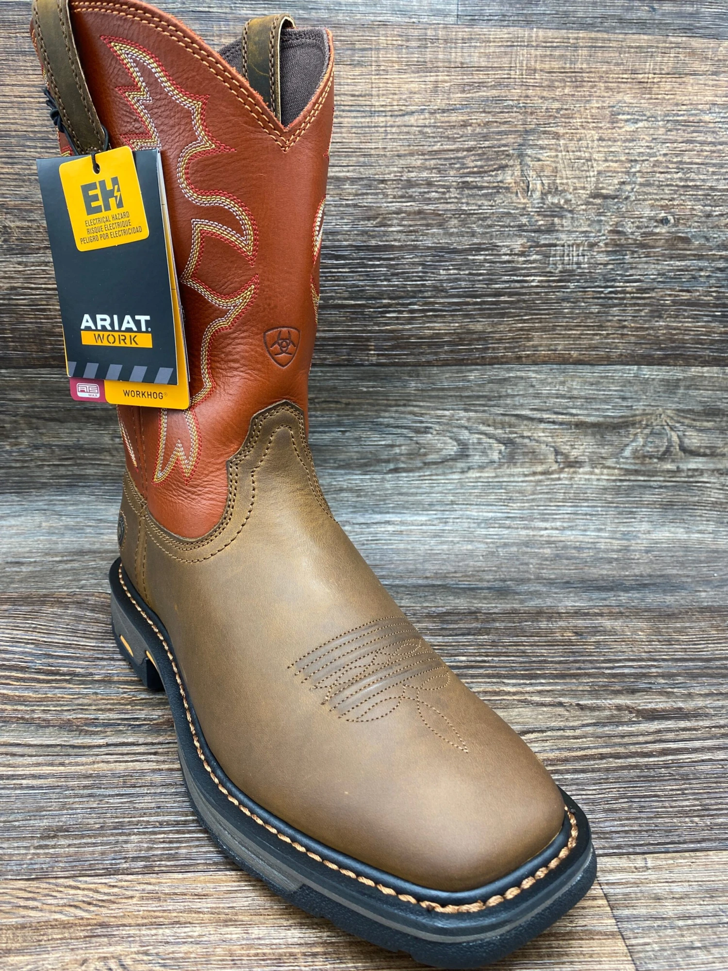 10005888 Men's Soft Toe Workhog Wide Square Toe Work Boot By Ariat 1 10005888 Men's Soft Toe Workhog Wide Square Toe Work Boot By Ariat