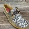 Wdm0057 Women's Distressed Leopard Print Driving Moc By Twisted X