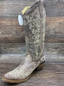A1094 Women's Embroidered Snip Toe Western Boot By Corral -Western Cowboy Equipment Store IMG 3879
