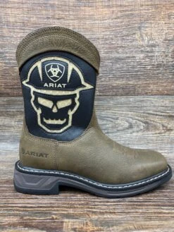 10035885 Kid's WorkHog XT VentTEK Bold Square Toe Work Boot By Ariat