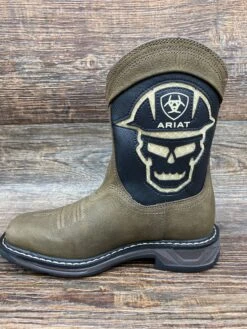 10035885 Kid's WorkHog XT VentTEK Bold Square Toe Work Boot By Ariat -Western Cowboy Equipment Store IMG 4048