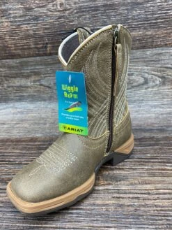 10035858 Kid's Anthem Square Toe Work Boot By Ariat. Toddler Sizes 8-10 -Western Cowboy Equipment Store IMG 4361