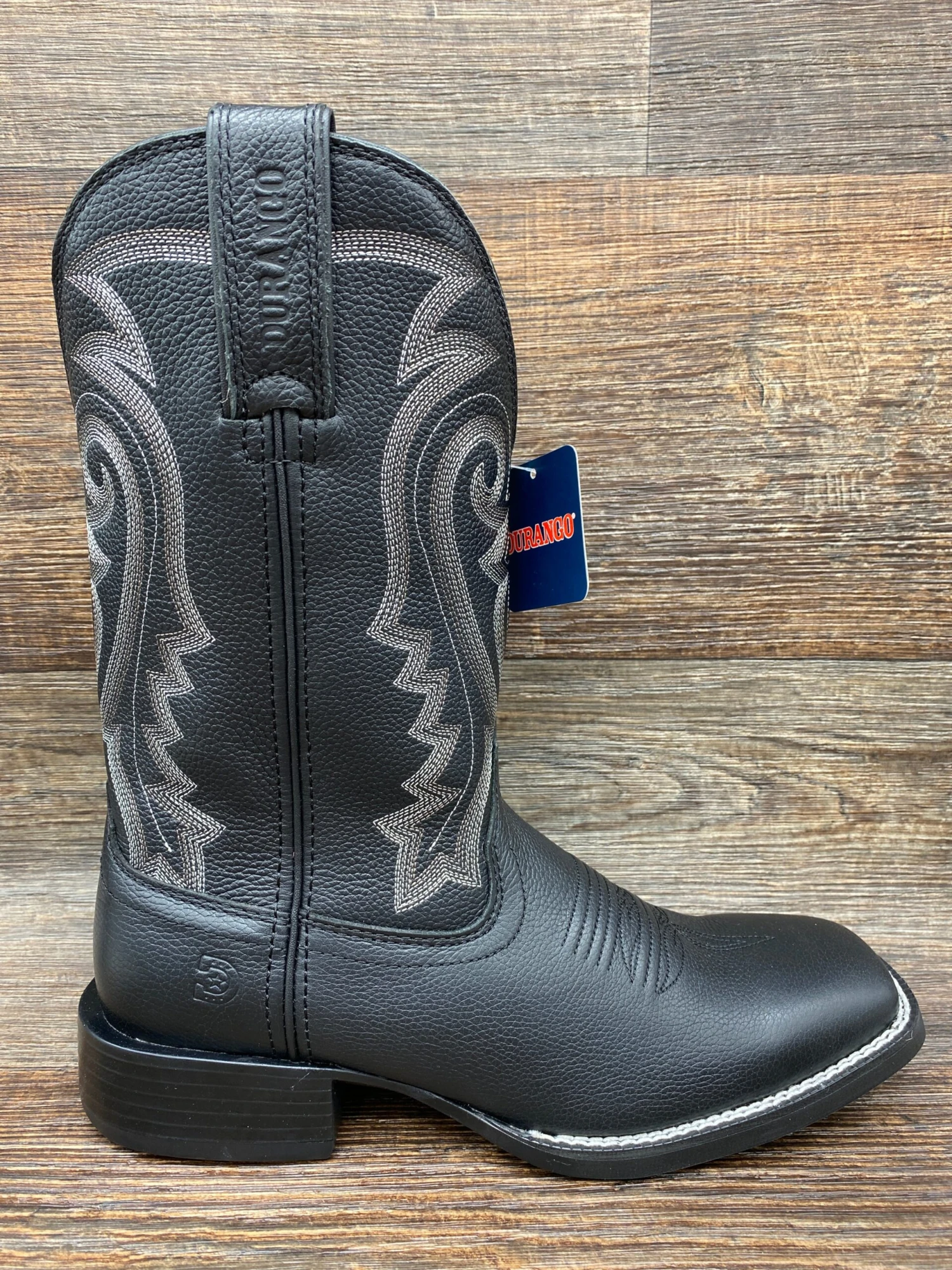 Ddb0340 Men's Westward Onyx Square Toe Western Boot By Durango 2 Ddb0340 Men's Westward Onyx Square Toe Western Boot By Durango - Image 2