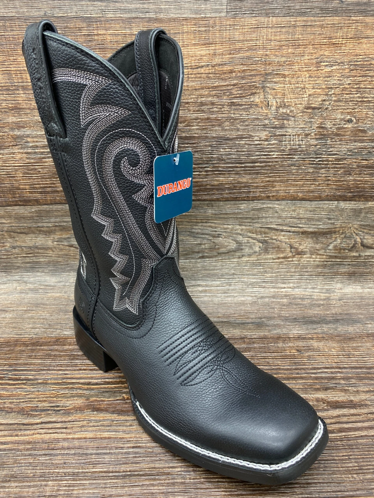 Ddb0340 Men's Westward Onyx Square Toe Western Boot By Durango 1 Ddb0340 Men's Westward Onyx Square Toe Western Boot By Durango