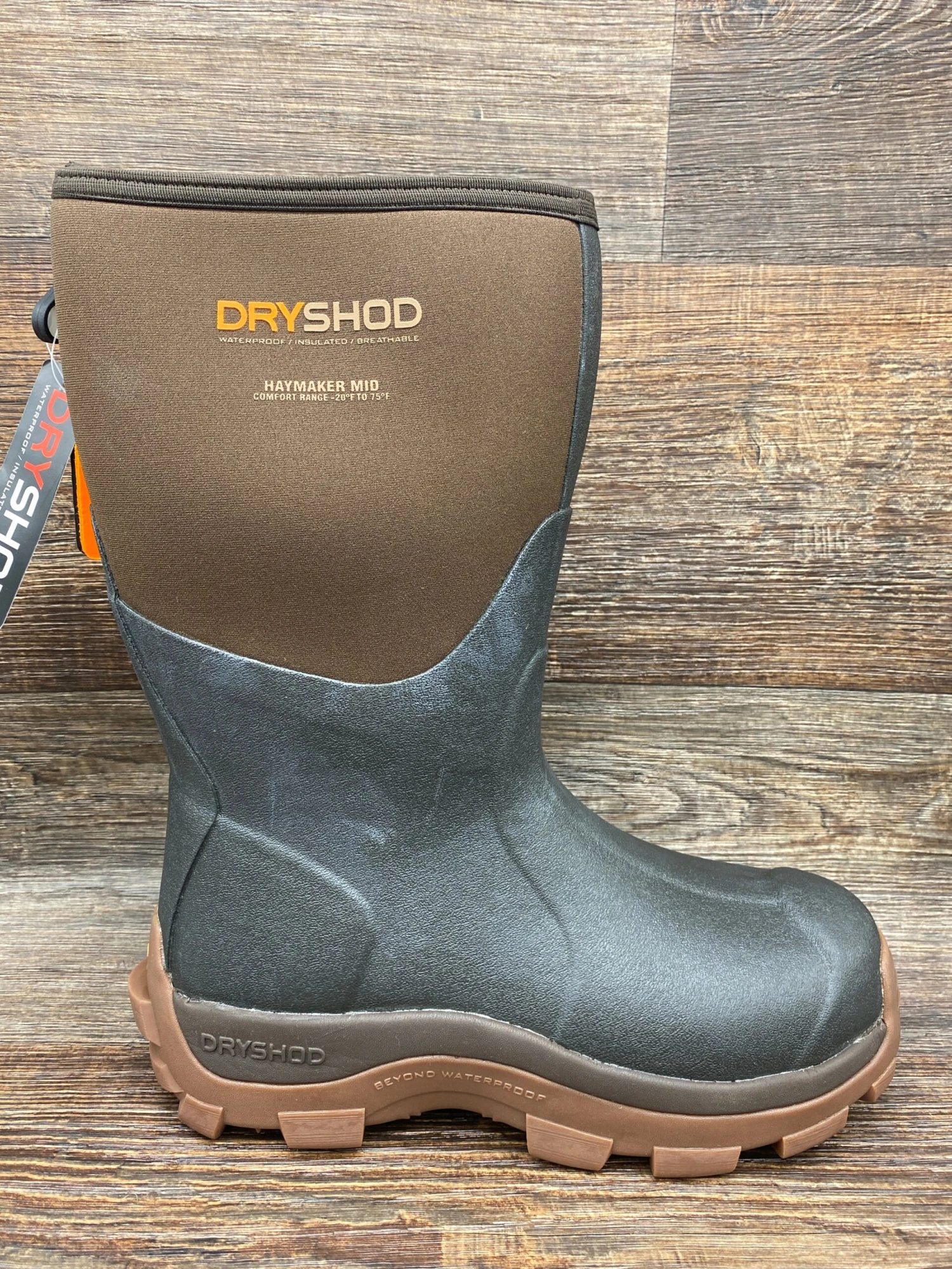 Hay-mm-br Men's Haymaker Mid Neoprene Rubber Farm Boot By DryShod 2 Hay-mm-br Men's Haymaker Mid Neoprene Rubber Farm Boot By DryShod - Image 2