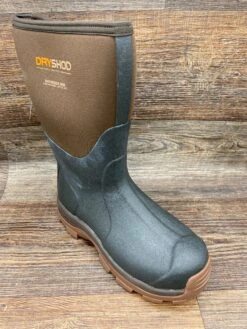 Hay-mm-br Men's Haymaker Mid Neoprene Rubber Farm Boot By DryShod