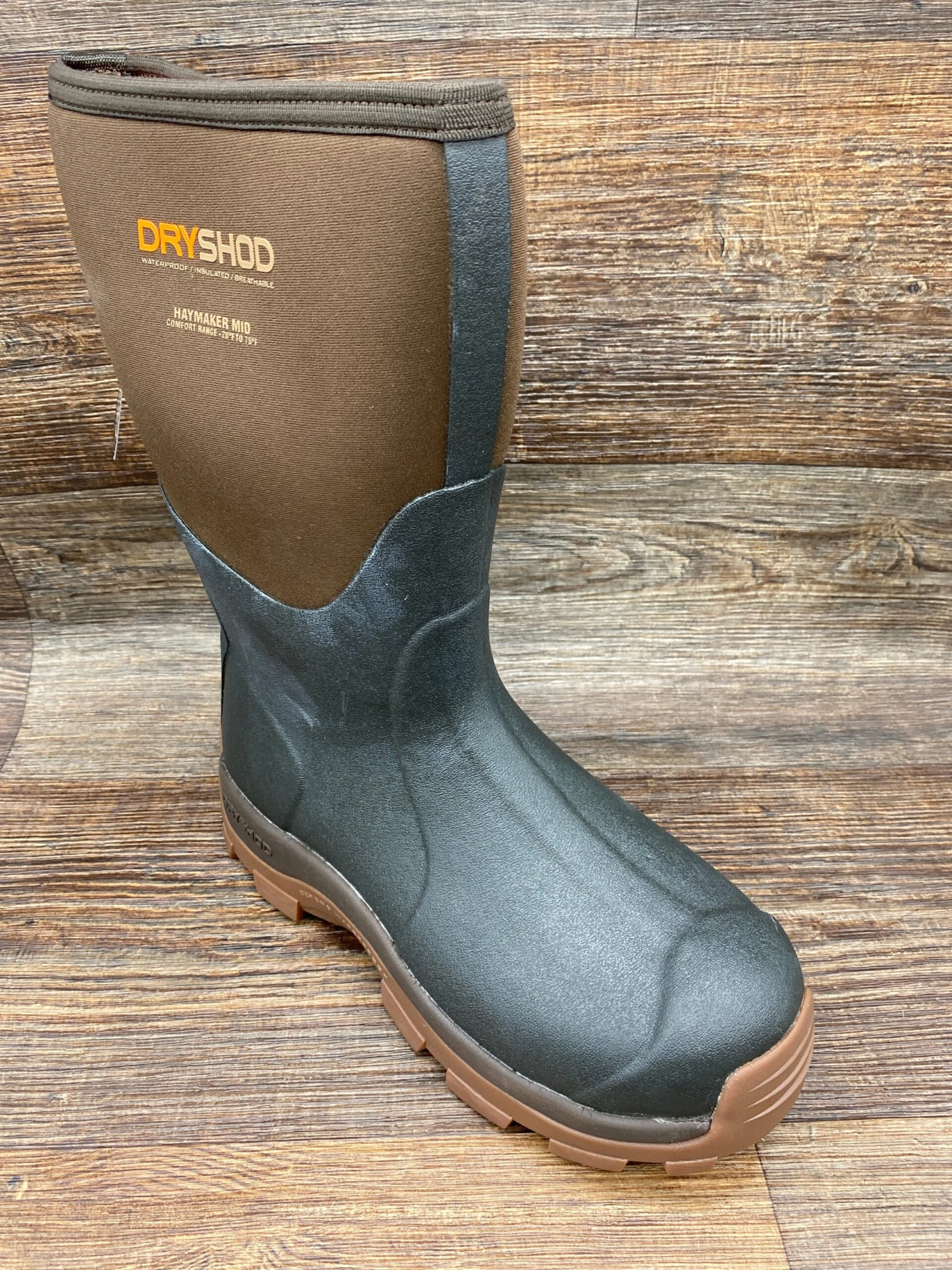 Hay-mm-br Men's Haymaker Mid Neoprene Rubber Farm Boot By DryShod 1 Hay-mm-br Men's Haymaker Mid Neoprene Rubber Farm Boot By DryShod