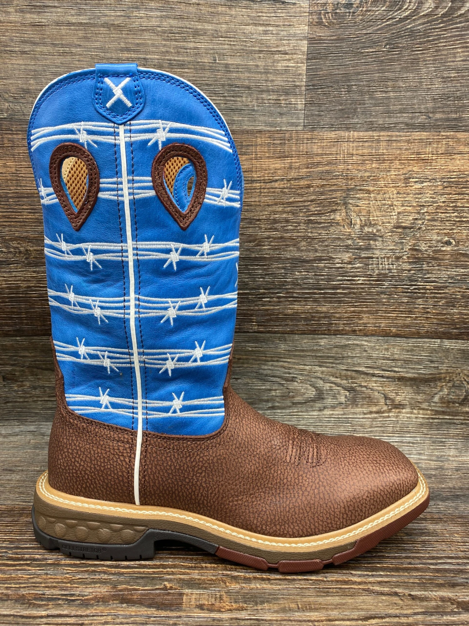 Mxb0001 Men's Cell Stretch Square Toe Work Boot By Twisted X 2 Mxb0001 Men's Cell Stretch Square Toe Work Boot By Twisted X - Image 2