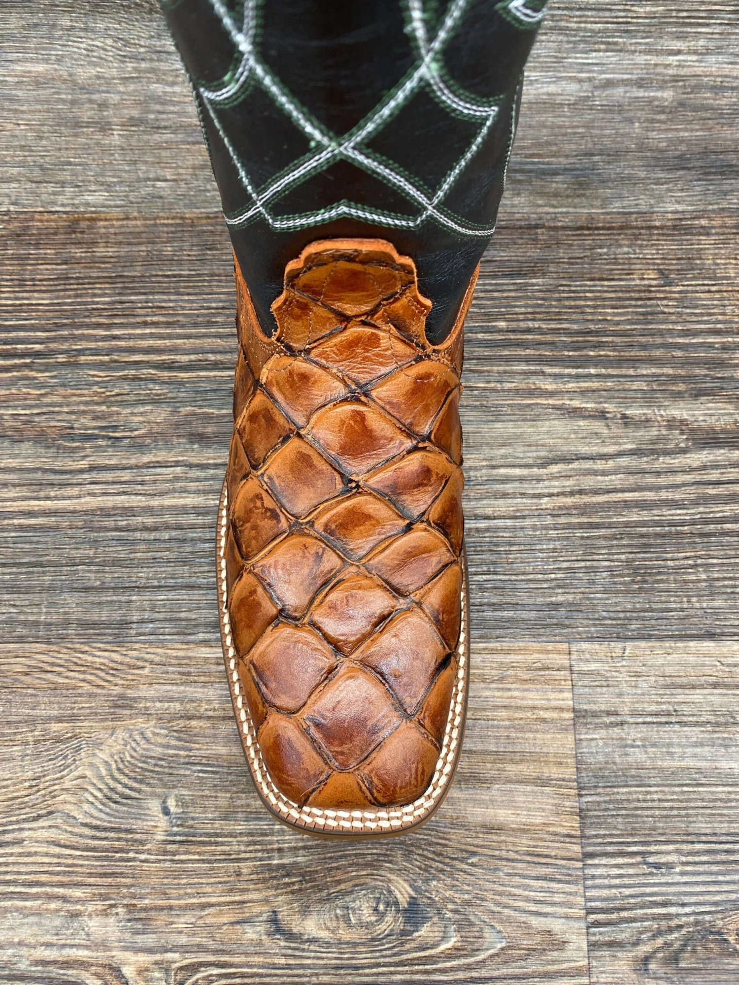 Nb5548 Men's Pirarucu Fish Print Western Boot By Nocona 3 Nb5548 Men's Pirarucu Fish Print Western Boot By Nocona - Image 3