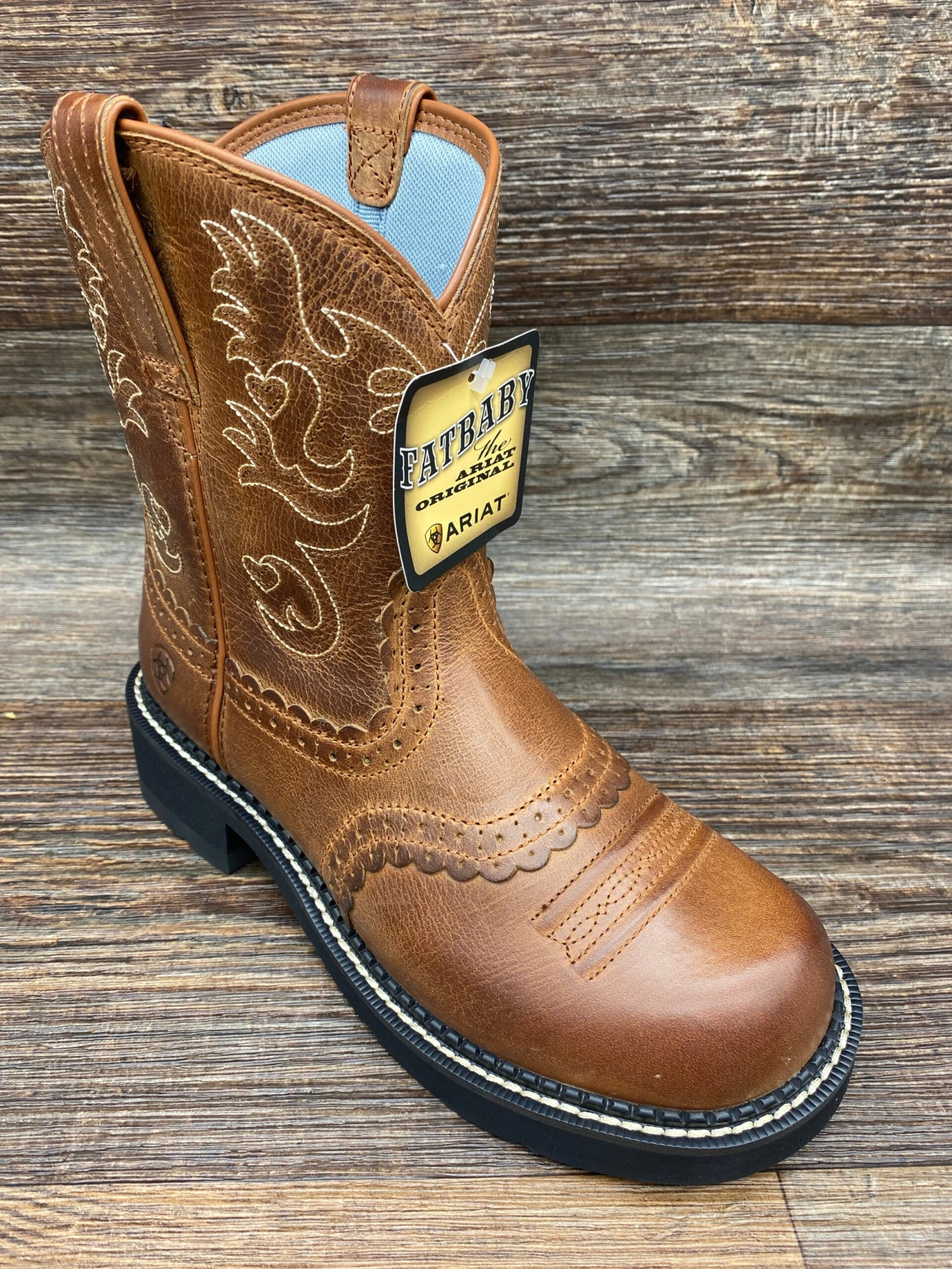 10000860 Women's Fatbaby Saddle Round Toe Western Boot By Ariat 1 10000860 Women's Fatbaby Saddle Round Toe Western Boot By Ariat