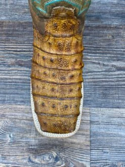 A4055 Men's Genuine Caiman Square Toe Western Boot By Corral -Western Cowboy Equipment Store IMG 4715