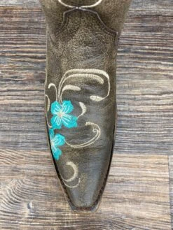 L5255 Women's Circle-G Floral Embroidered Snip Toe Boot By Corral -Western Cowboy Equipment Store IMG 4763