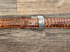 6074h Cognac Exotic Print Belt By Cowtown