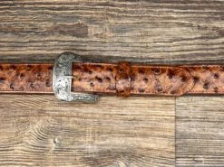 6064h Cognac Exotic Print Belt By Cowtown