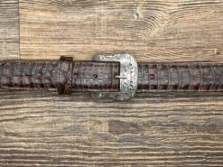 6084h Brown Exotic Print Belt By Cowtown