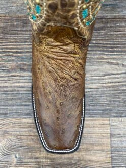 A4045 Women's Genuine Full-Quill Exotic Square Toe Western Boot By Corral -Western Cowboy Equipment Store IMG 5009