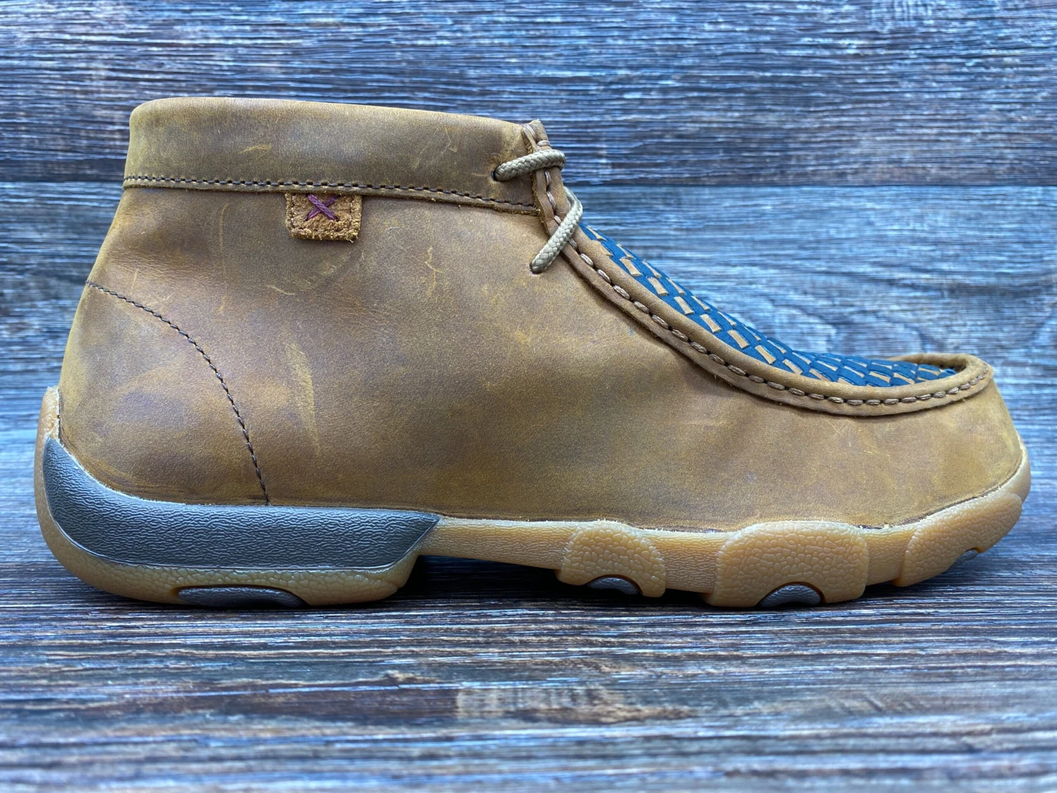 Mdm0057 Men's Driving Moc Casual Shoe With Basket Weave By Twisted X 2 Mdm0057 Men's Driving Moc Casual Shoe With Basket Weave By Twisted X - Image 2