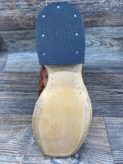 464q Women's Cognac Full Quill Print Square Toe Western Boot By Cowtown -Western Cowboy Equipment Store IMG 5049