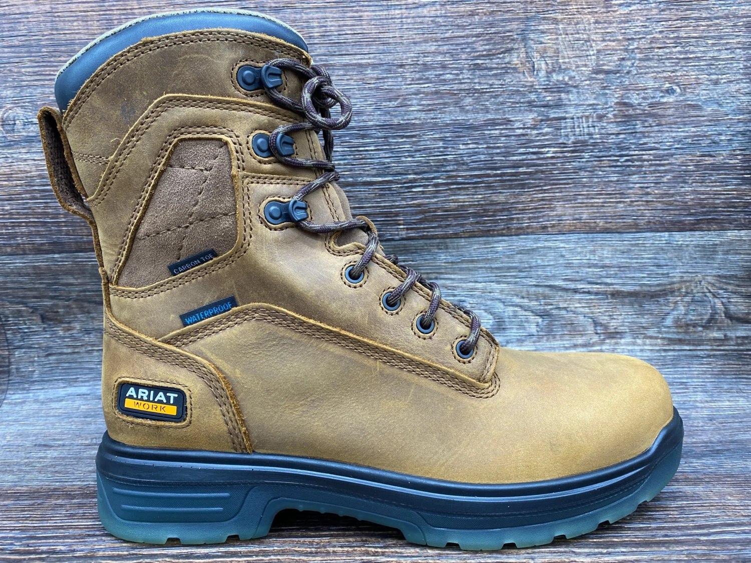 10027326 Men's Turbo Waterproof 8-Inch Carbon Toe Lace-Up By Ariat 2 10027326 Men's Turbo Waterproof 8-Inch Carbon Toe Lace-Up By Ariat - Image 2