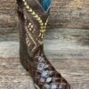 4339309 Men's Bronco Pirarucu Print Square Toe Boot By Ferrini
