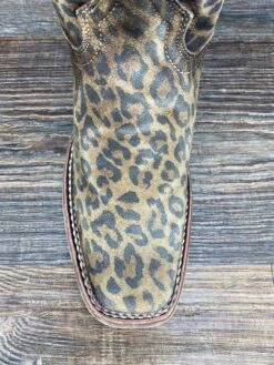 C3788 Women's Leopard Print Square Toe Western Boot By Corral -Western Cowboy Equipment Store IMG 5237