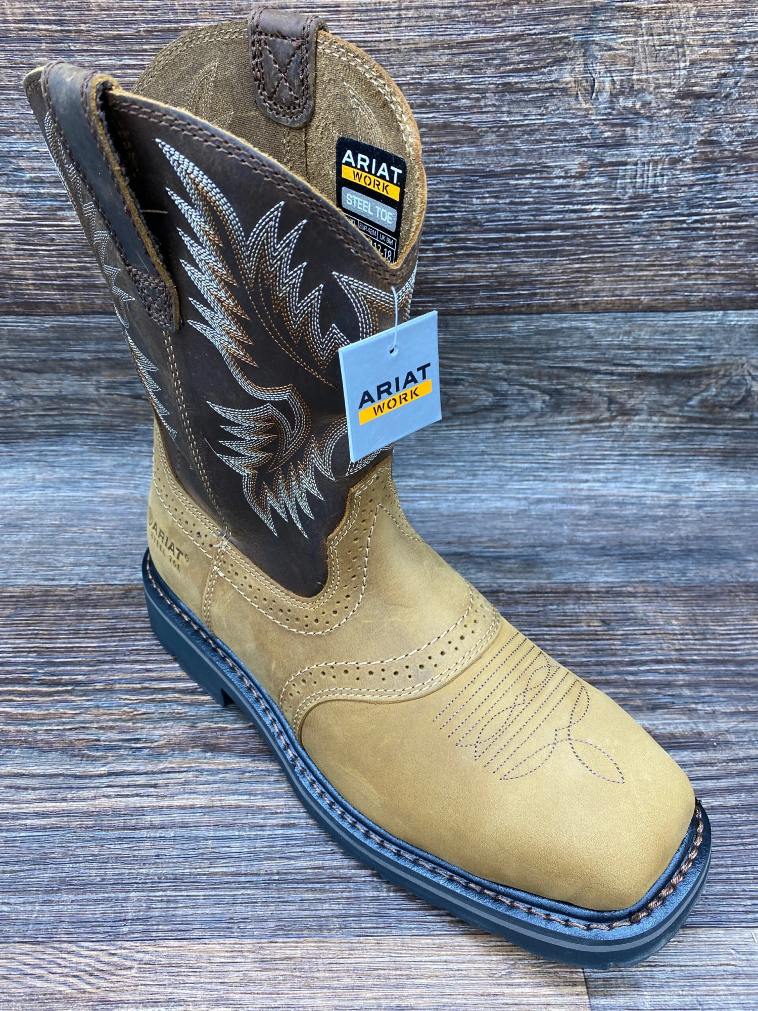 10010134 Men's Sierra Square Toe Steel Toe Work Boot By Ariat 2 10010134 Men's Sierra Square Toe Steel Toe Work Boot By Ariat - Image 2