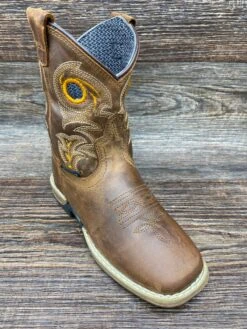 Dpc2964 Kid's Storm's Eye Square Toe Western Boot By Dan Post