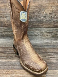 Dp4526 Men's Ka Square Toe Python Print Leather Boot By Dan Post