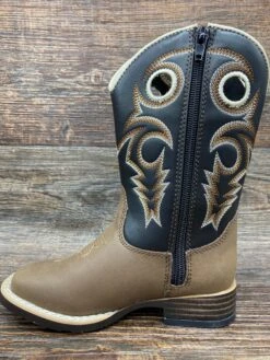 4449202 Children's & Toddler's Trace Square Toe Western Boot By M&F -Western Cowboy Equipment Store IMG 5461