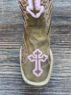 4453202 Children's & Toddler's Gracie Wing & Cross Western Boot By Blazin' Roxx -Western Cowboy Equipment Store IMG 5465